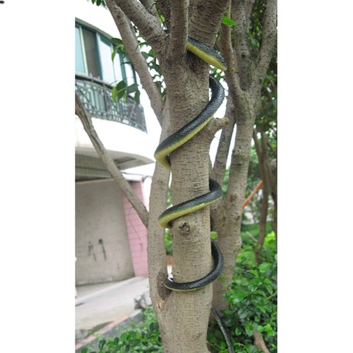 Serpente nero gomma 52 - serpente,