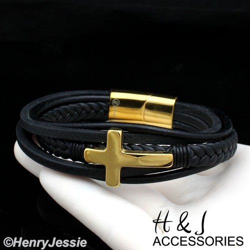 Bracciale croce acciaio - bracciale, 8,5"