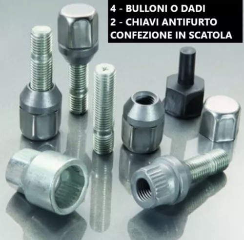 Bulloni dadi antifurto ruota - dadi,