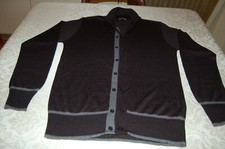 Exibit - Pullover Uomo, Nero e Grigio, 50% Lana 50% Acrilico, tg XL, Usato