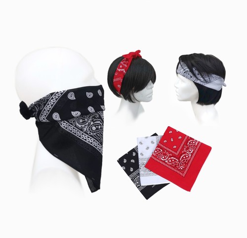 Bandana paisley 100 cotone - paisley,