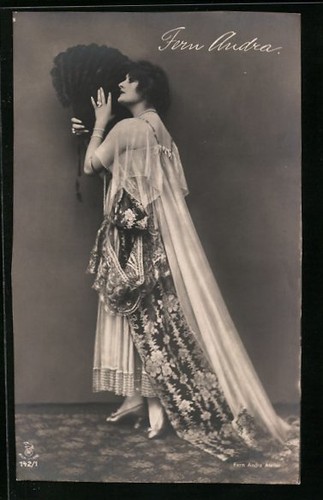 Cartolina attrice fern andra - attrice,