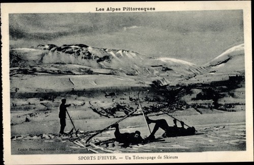 Cartolina les alpes - cartolina,