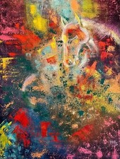 Dipinto olio e acrilico