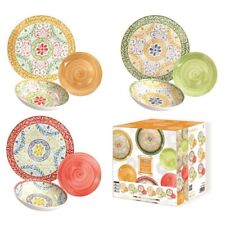 MAURY'S TAORMINA SERVIZIO DI PIATTI IN CONFEZIONE DA 18PZ MULTICOLORE