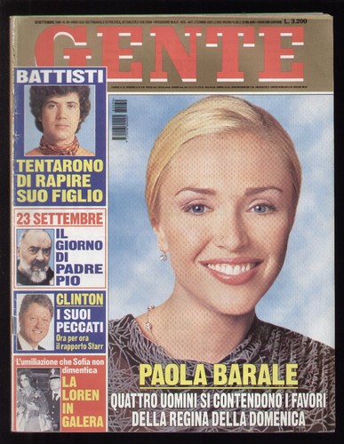 Gente 1998 paola barale - gente,