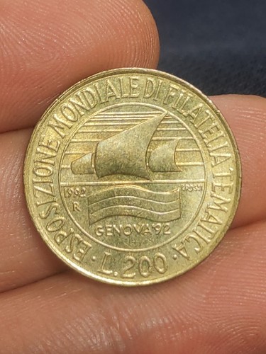 Moneta 200 lire - moneta,