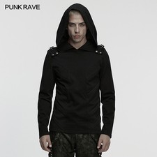 T-shirt uomo Punk Rave nera