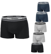  6 Paia Slip/Boxer NOTTINGHAM Cotone Bielastico Nero Bianco Assortito bx80/sm80