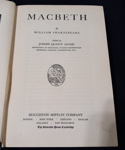 Macbeth shakespeare 1931 - macbeth,
