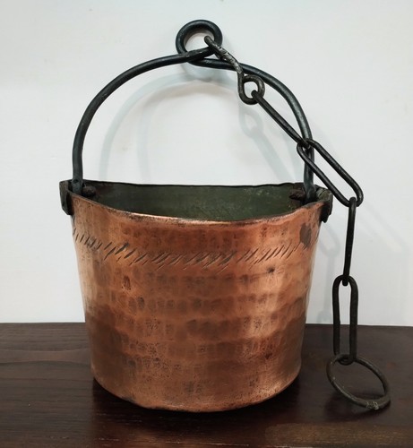 Secchio per pozzo rame 1800 - pozzo,