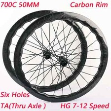 Set ruote carbonio 700C 50MM
