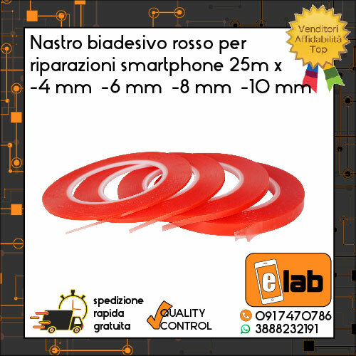 Nastro biadesivo rosso alta - rosso,