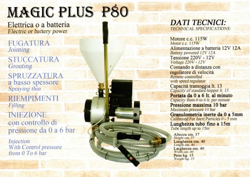 Pompa fugatrice per edilizia - pompa,