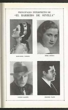 Programme Colon Teather Opera B Landi F Romito 1937