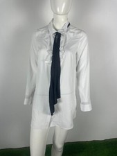 H&M H & M CAMICIA BIANCA DONNA TAG SIZE 38