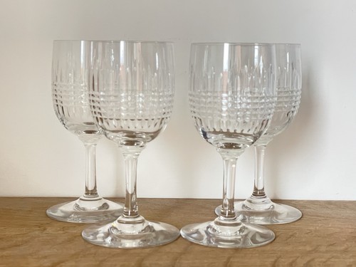 Verres vin cristal - 4, à
