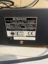 Pioneer F204RDS FM/AM Sintetizzatore Digitale Sintonizzatore Radio con Antenna