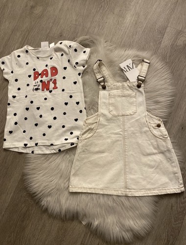 Zara set tuta jeans - zara, bambina