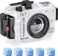 Seafrogs - Custodia Subacquea Impermeabile per Fotocamere Olympus TG-7, 60 M, Co