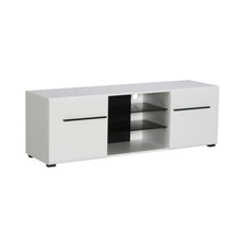 MOBILE BASSO PORTA TV SOGGIORNO SALOTTO MODERNO DESIGN JULIETTE BIANCO