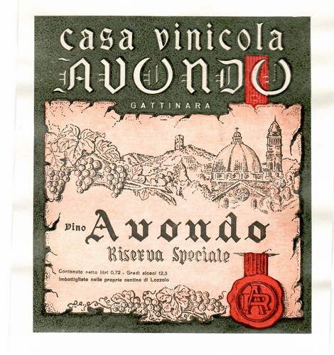 Etichetta vintage originale