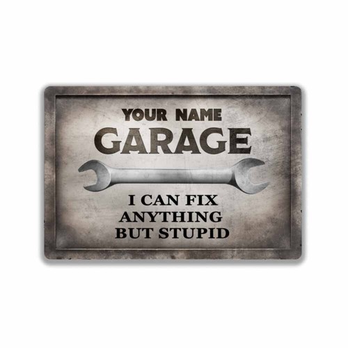 Insegna metallo garage - metallo,