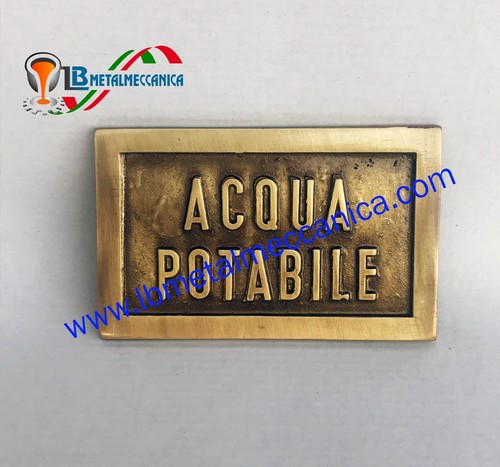 Targa acqua potabile - potabile, in