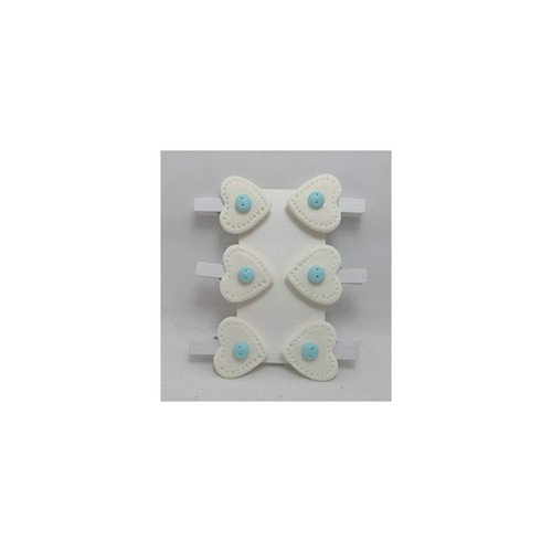 Mollette soft cuore cielo - 6,