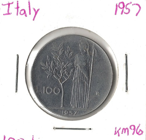 Coin italy 100 lire - coin, 1957