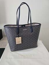 Borsa TWINSET con pochette donna oval t flowers blue woman bag shopping