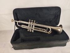 Tromba Si Bemolle Prodotti Musicali Mogar Milano Placcata Argento + Rock Case