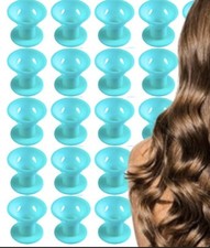 20 Bigodini Silicone Bigodino Morbido Capelli Ricci Donna Feste Inverno Natale