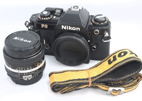 Nikon black 35mm film slr - nikon,
