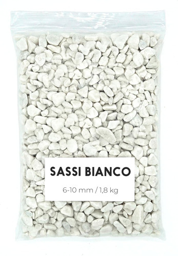 Sassi bianco 8kg - sassi, 1,8kg