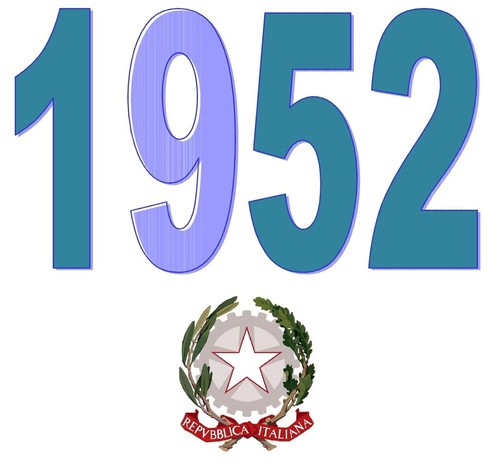 Italia 1952 singolo - italia,