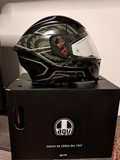 casco moto avg k-5 S TORNADO MATT black/SILVER TAGLIA XS