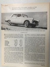 PeugeotArt31 Articolo Test Stradale 1961 Peugeot 404 Agosto 1961 4 pagine