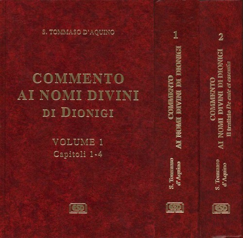 Commento nomi divini di - commento,