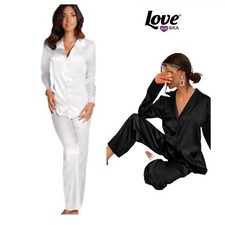 Pigiama donna in Raso manica