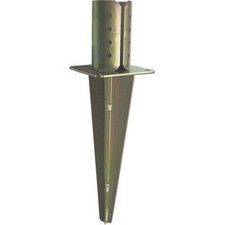 SUPPORTO GAZEBO TONDO A CONFICCARE 956  ZINCATO GIALLO S.MM 4,0 MM  80