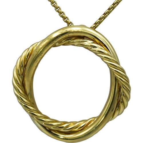Collana con ciondolo cerchio