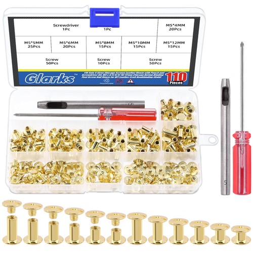 Glarks 110 set rivetti - , pelle