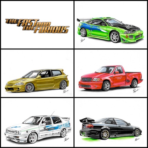 Poster fast and furious car - fast,