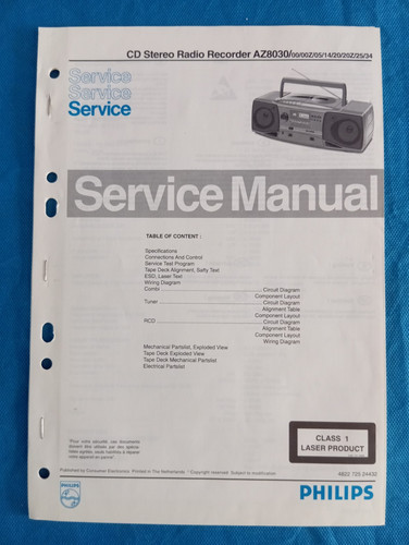 Philips az8030 stereo - philips,