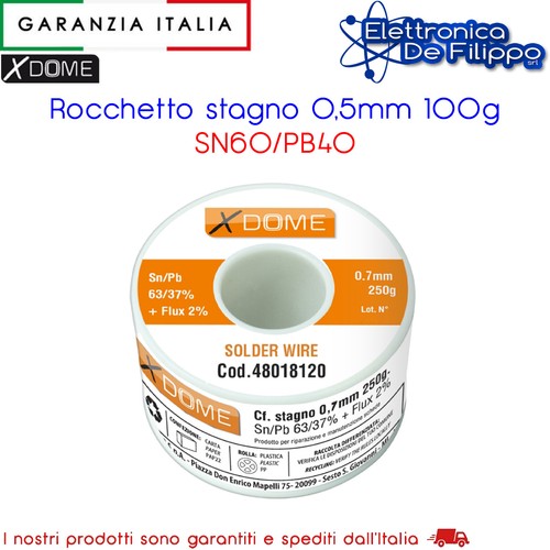 Rocchetto stagno 100gr 5mm - rocchetto, 100gr.