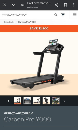Proform treadmills carbon pro - ,