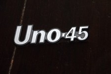 fiat uno 45 scritta logo stemma badge