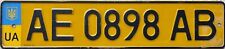 Ukraine Ukrainian Taxi PSV Aluminium  Number Licence License Plate AE 0898 AB