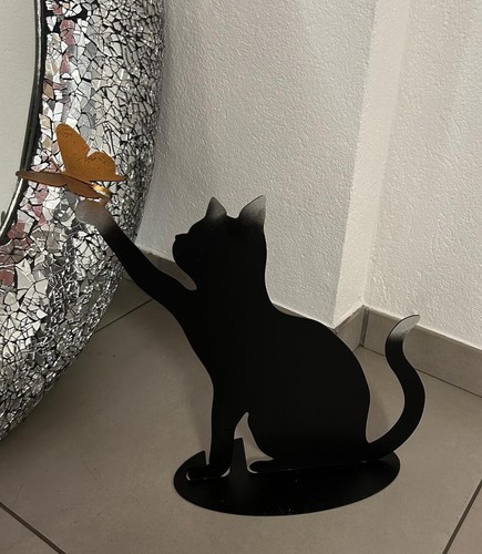 Sagoma gatto che gioca con - sagoma,